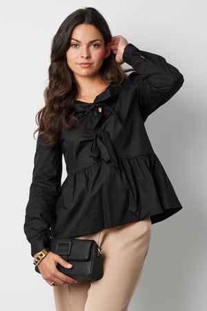 Longsleeve peplum top with bows h5 Picture4